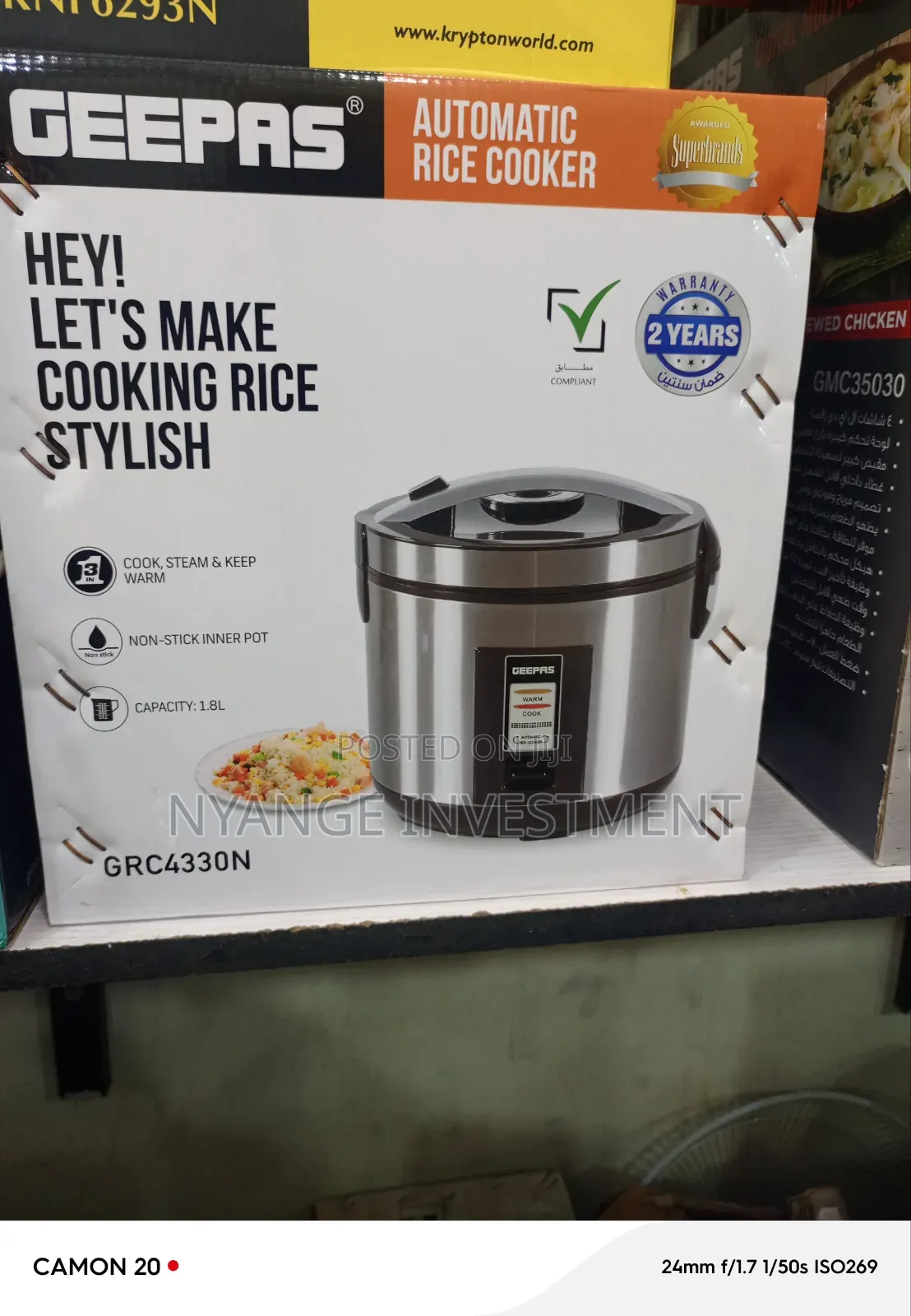Rice Cooker Geepas. Geepas Rice Cooker 1.8l