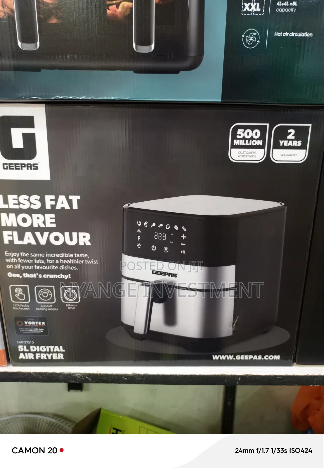 5l Digital Air Fryer. Geepas Digital Air Fryer