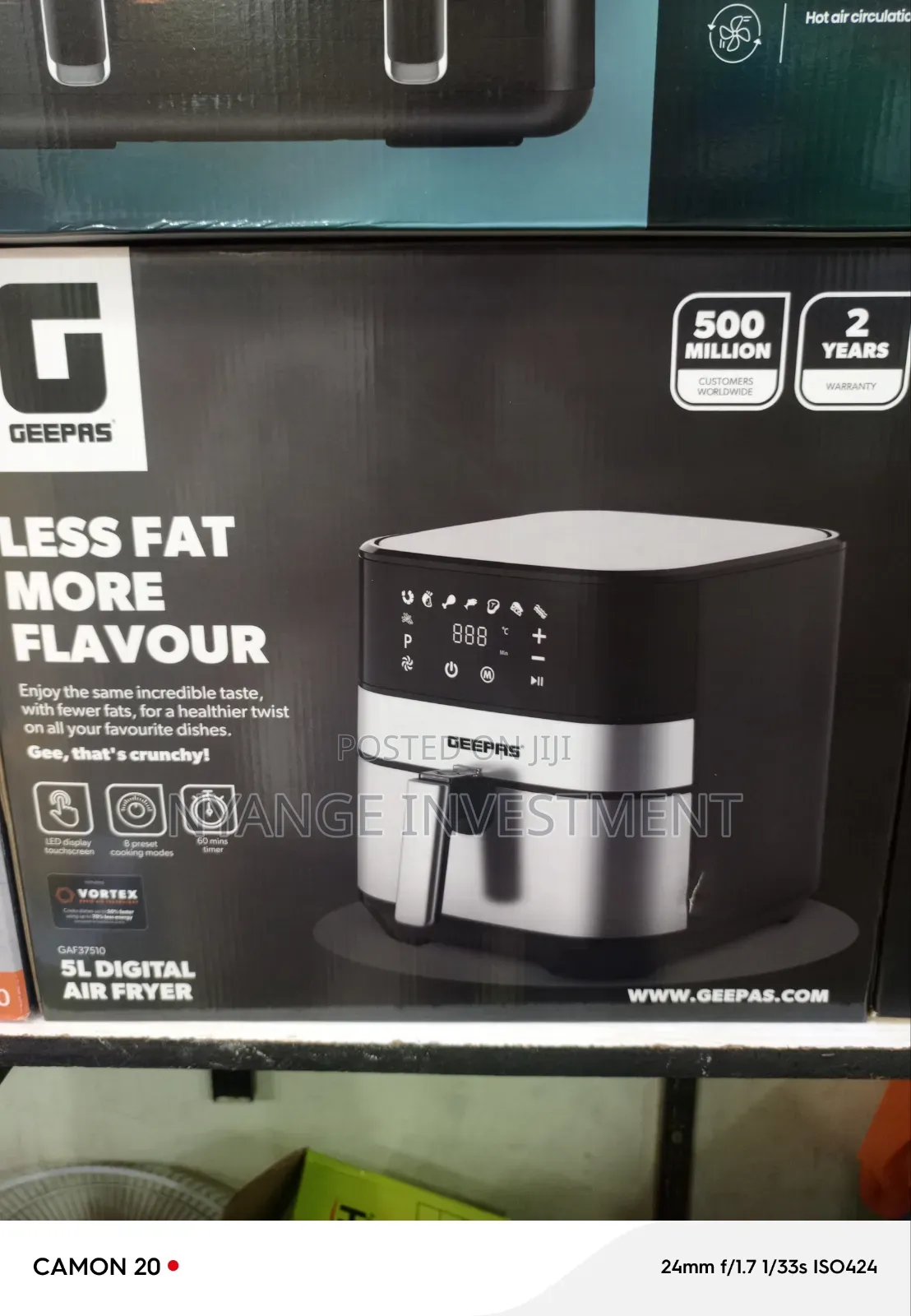 5l Digital Air Fryer. Geepas Digital Air Fryer