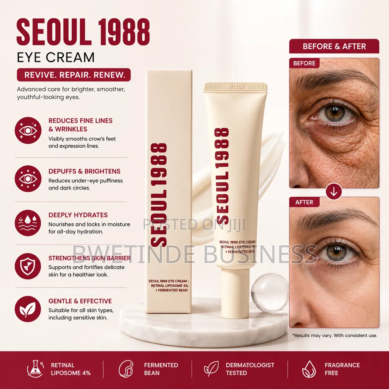 Original K-Secret Seoul 1988 Eye Cream - 30ml