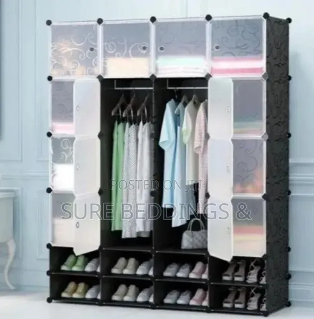 Four Columns Plastic Closet