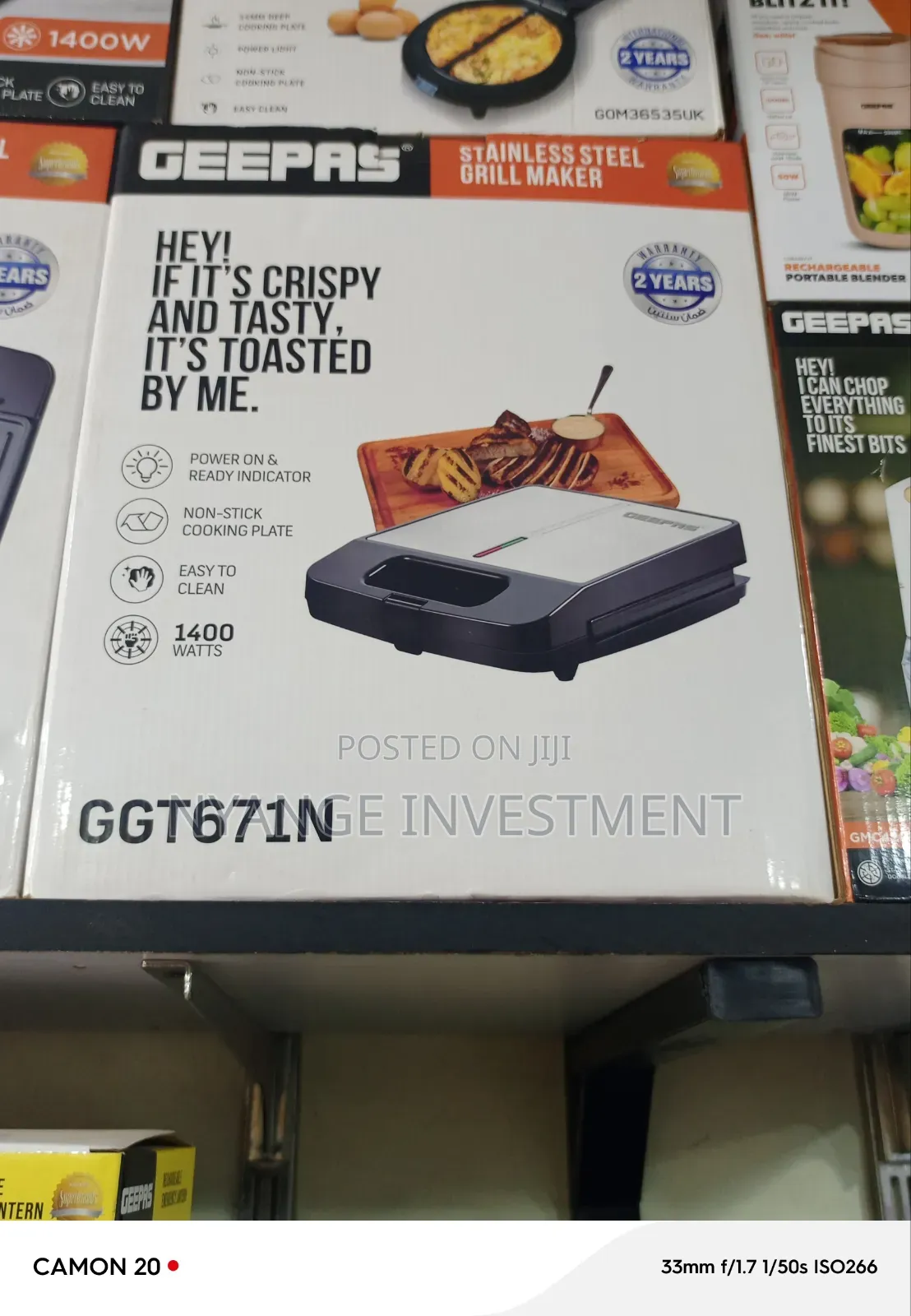 Geepas Grill Maker