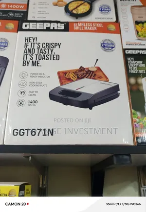 Geepas Grill Maker
