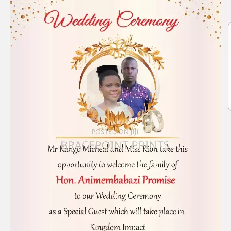 Professional Printing of Wedding Invitation / Pledge Cards Etc