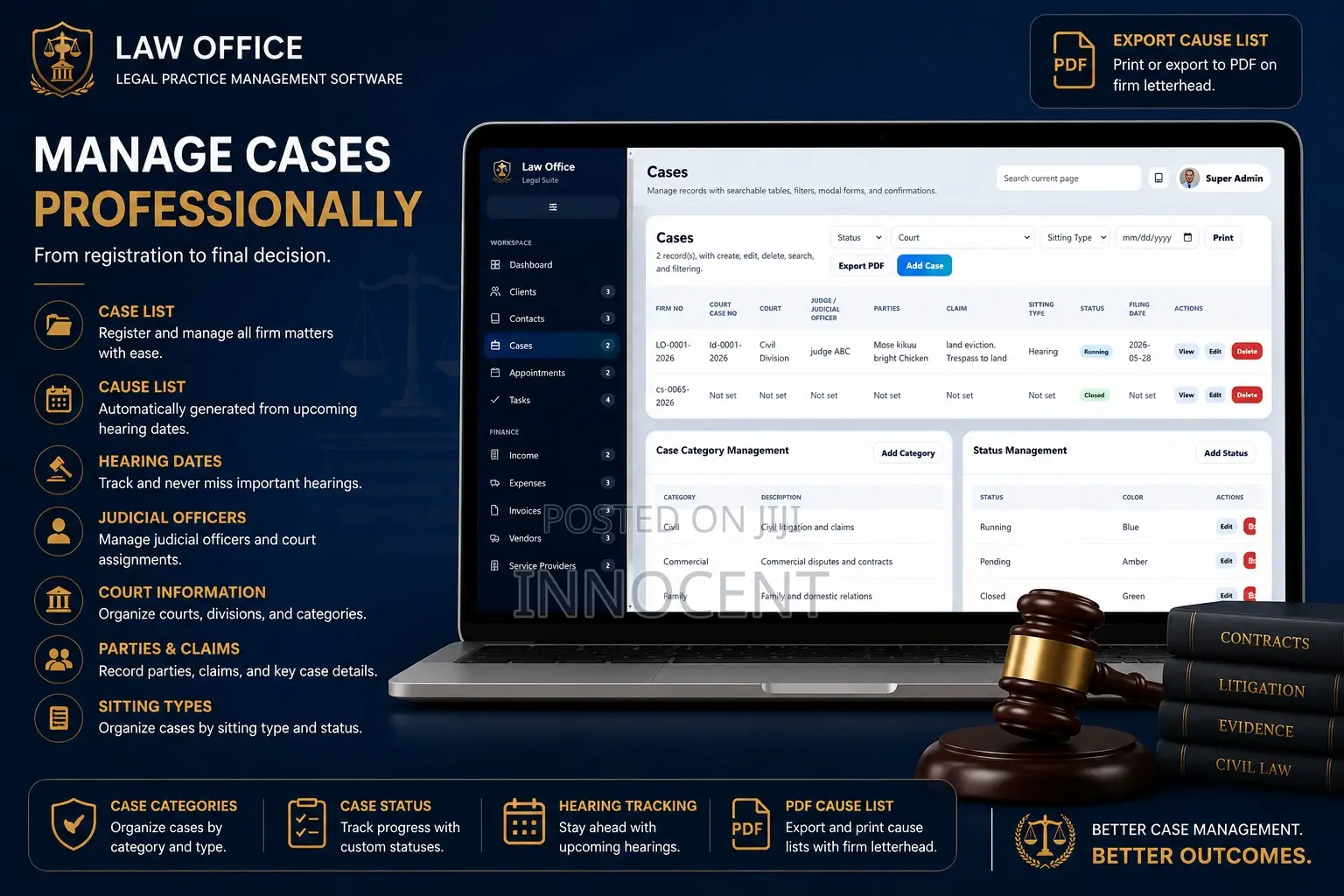 Lawoffice - Legal Practice Management Software for Law Firms Lawyers