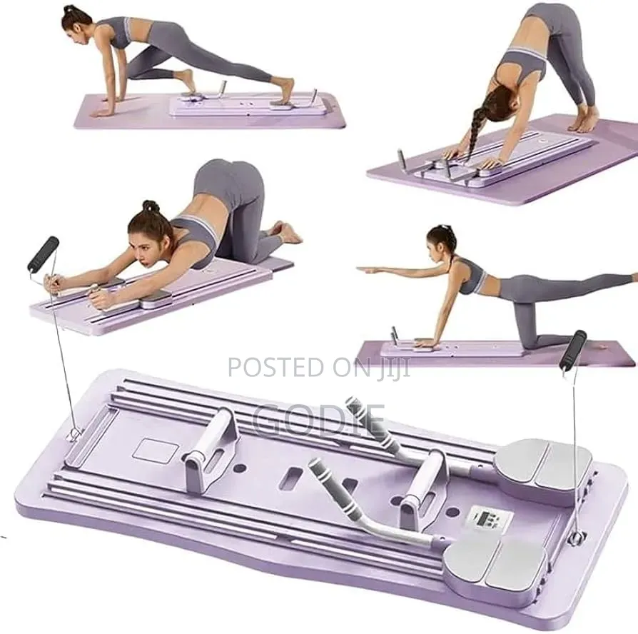 Portable Pilates Reformer Board.