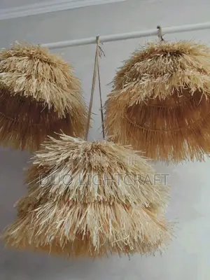 Raffia Woven Ceiling Lights~Natural and Stylish