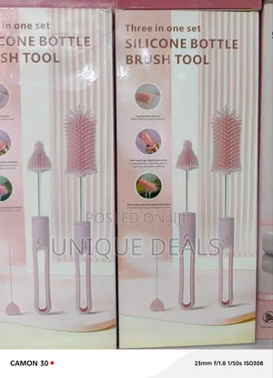 3-in-1 Silicone Bottle Brush Tool Set