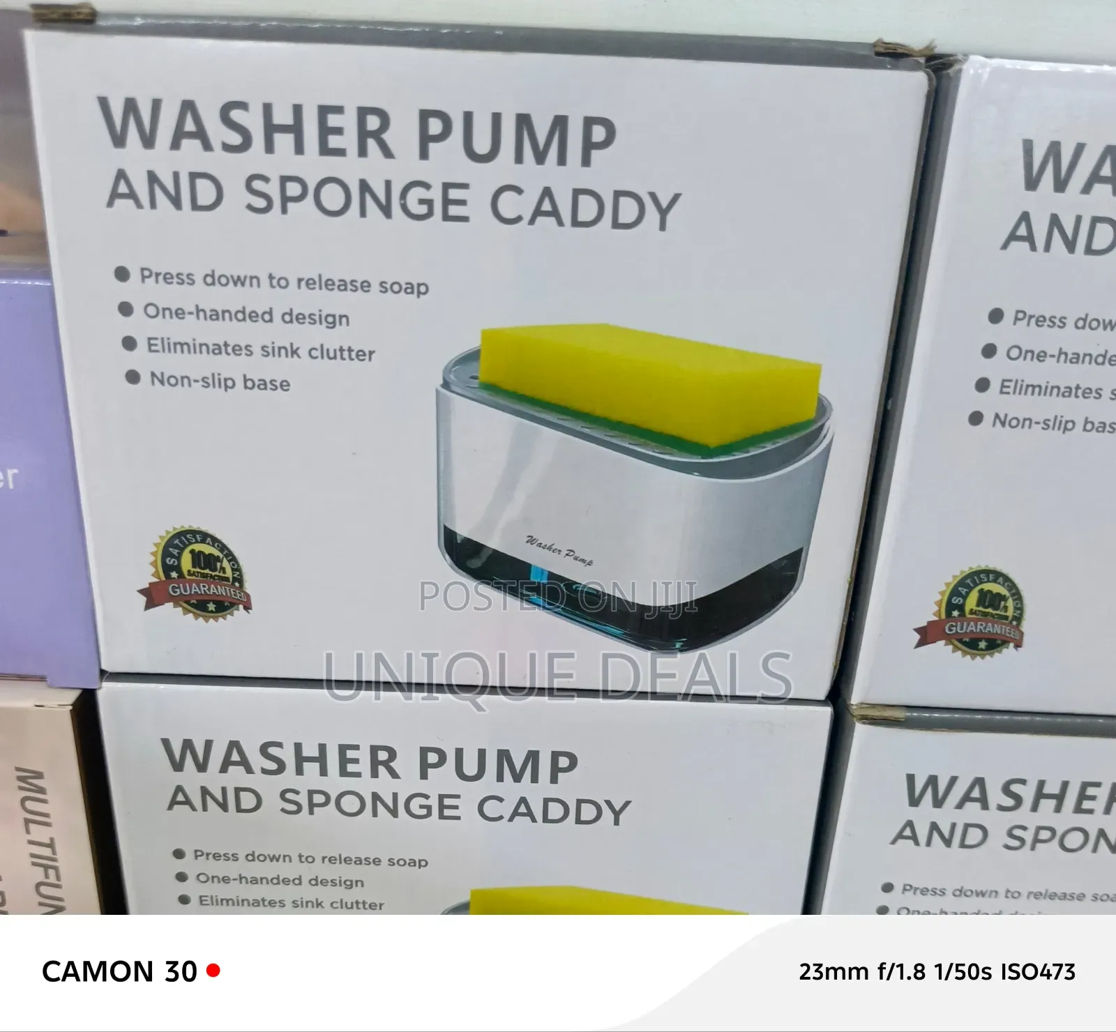 2-in-1 Plastic Dish Soap Dispenser And Sponge Caddy