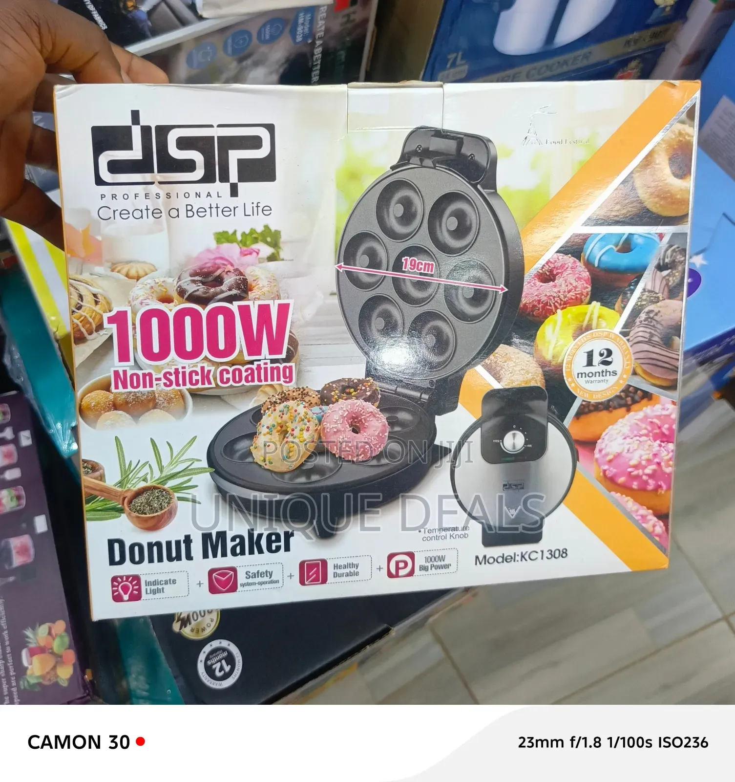 DSP 1000w Electric Donut Maker