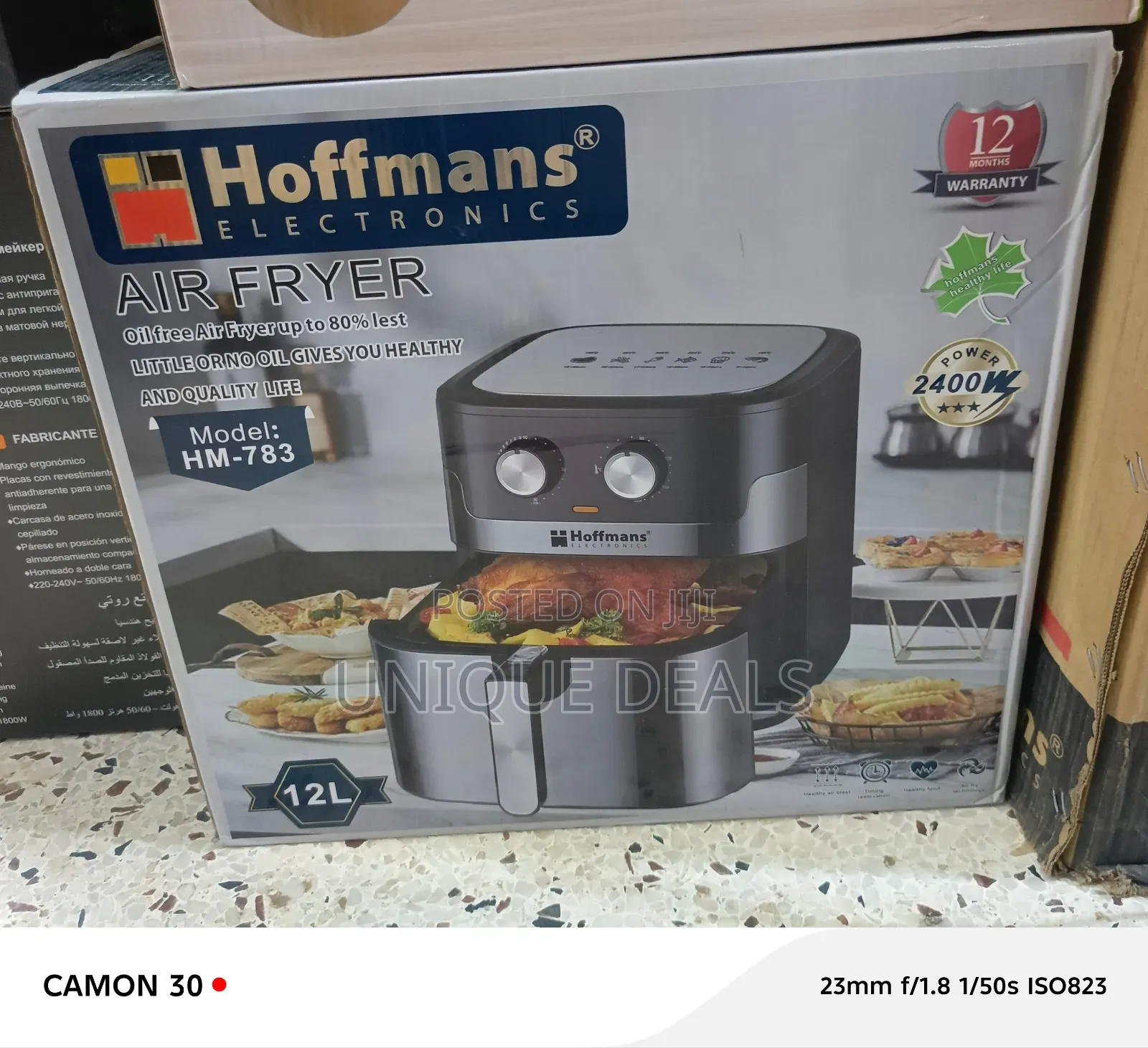 Hoffmans 12-Liter Hm-783 Air Fryer