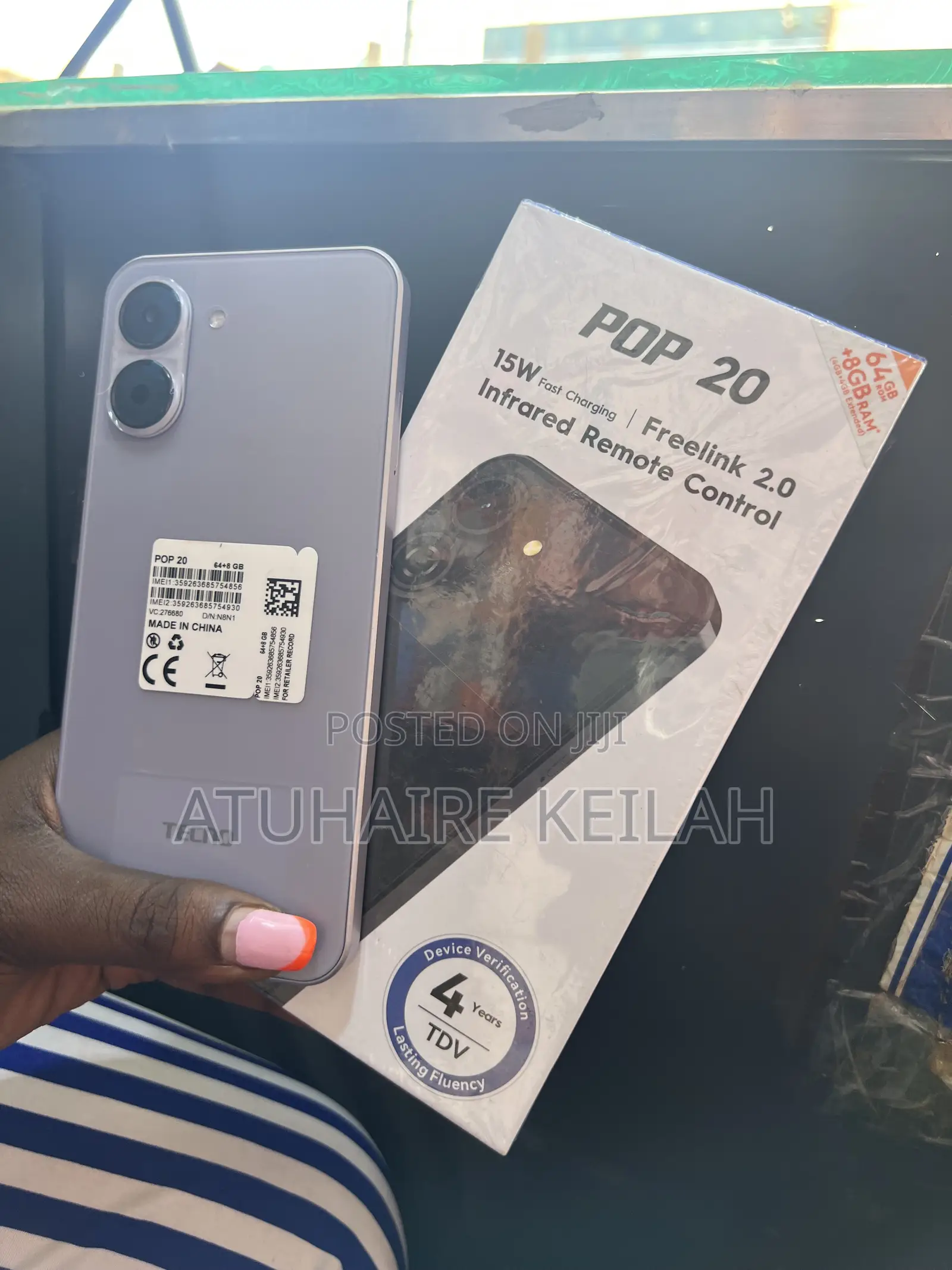 New Tecno Pop 20 128 GB Gray