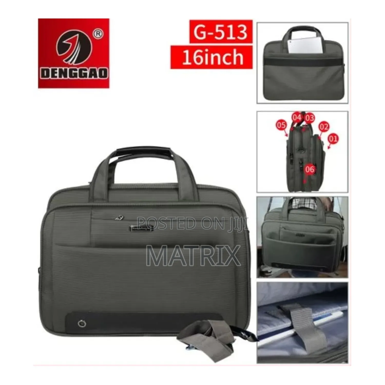 Laptop Briefcase Business Office Bag Durable Shoulder Bag
