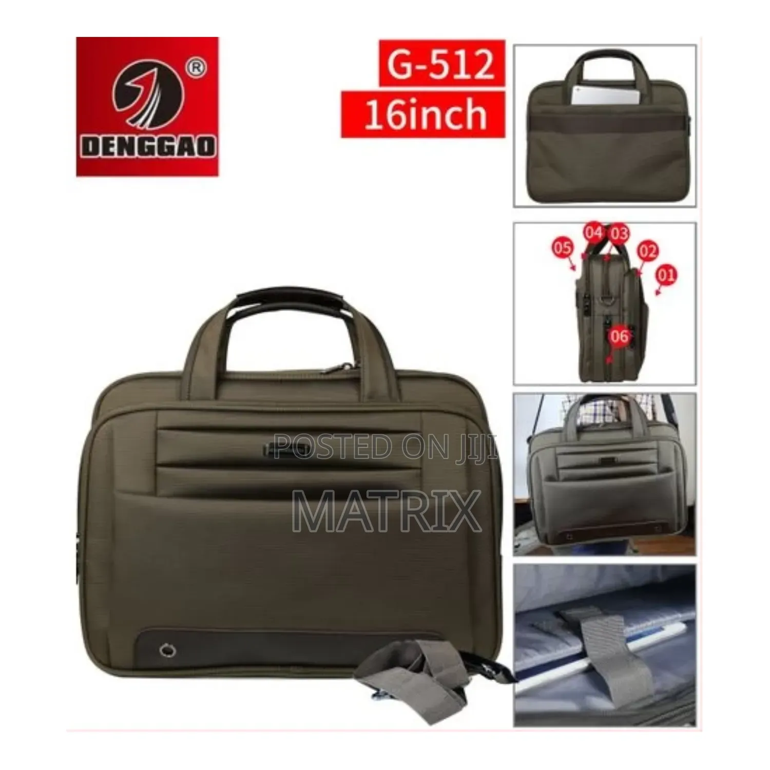 Laptop Briefcase Business Office Bag Durable Shoulder Bag