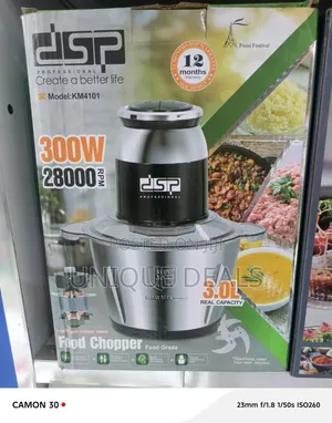 Electric Kitchen Chopper With a 3.0-Liter Stainless Steel Bowl