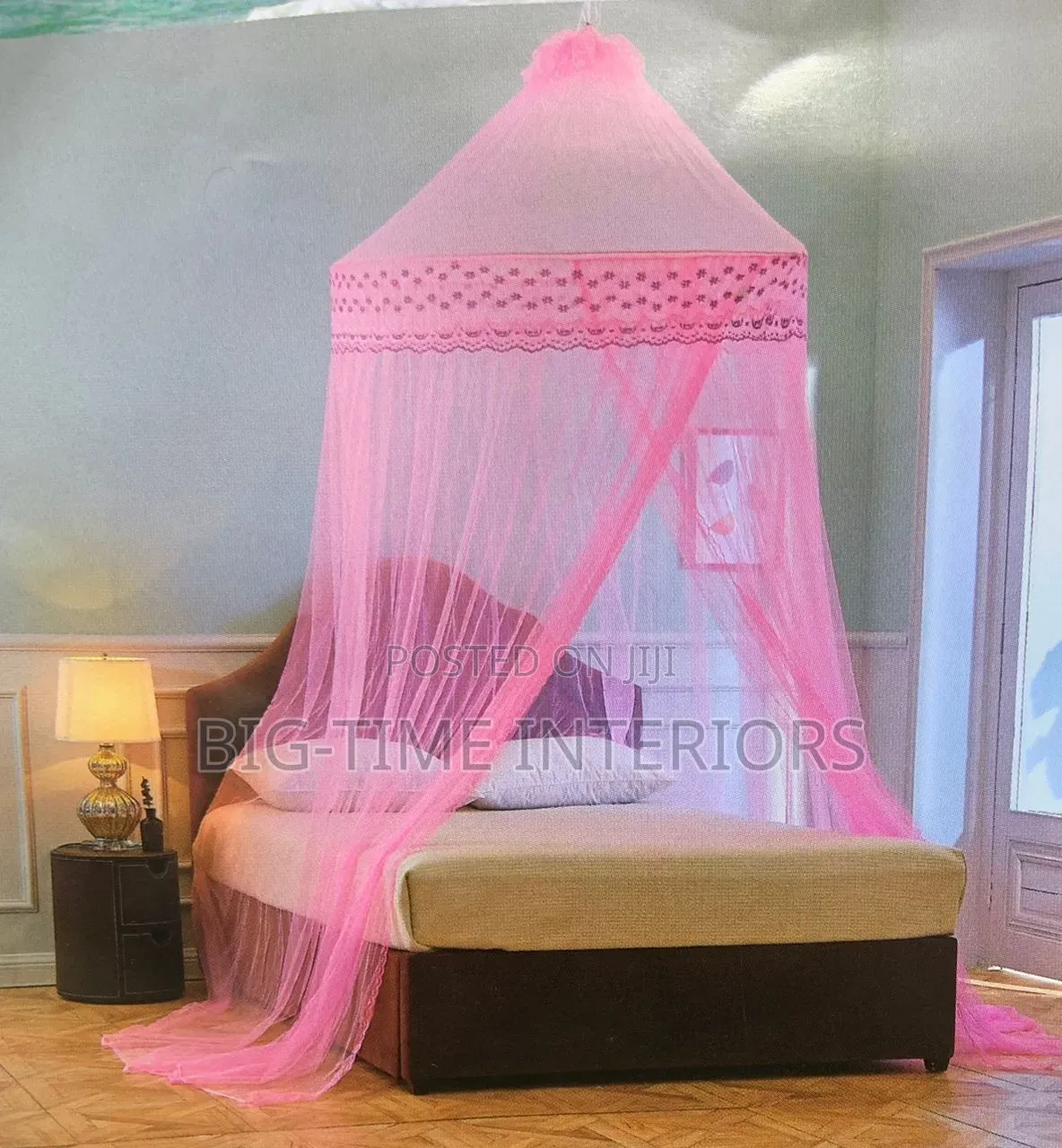 Pink Super Round Mosquito Net