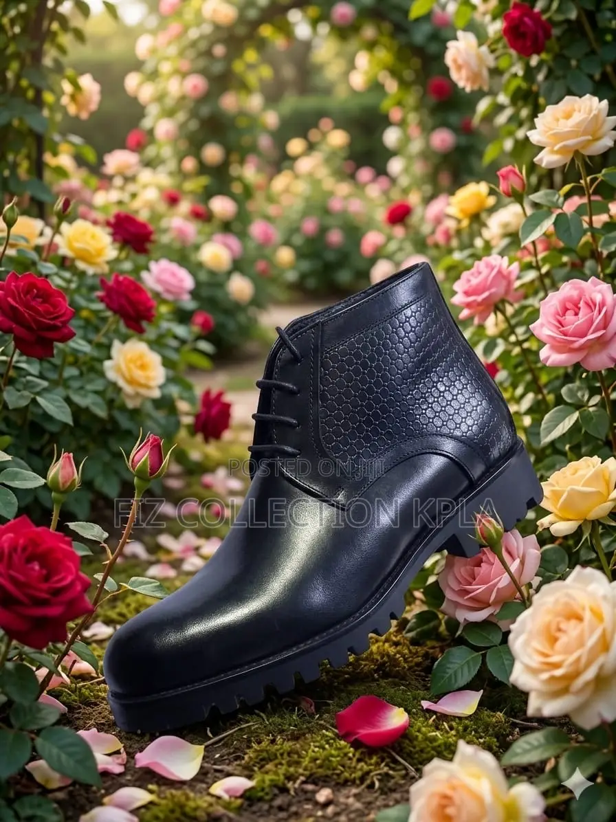 Franco Sovereign Pure Leather Shoe – Black
