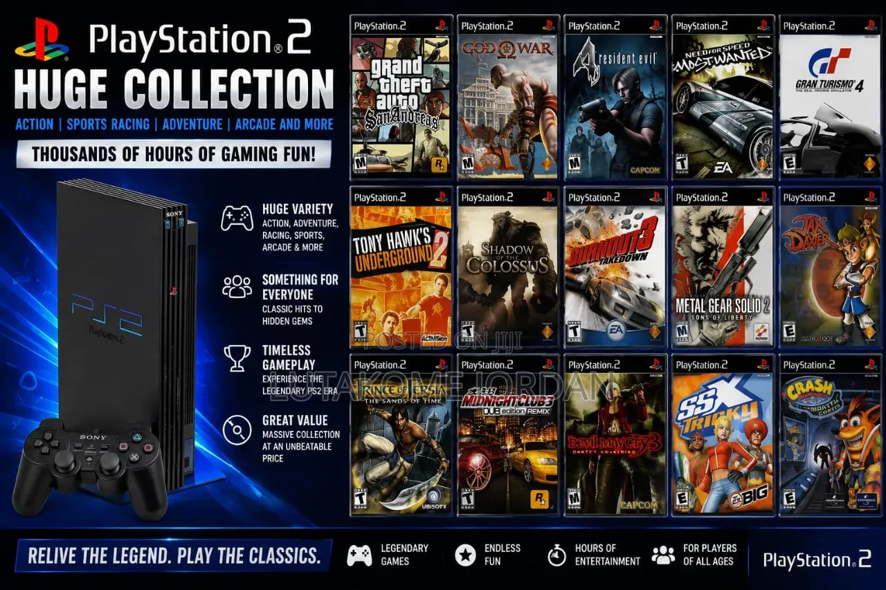 Playstation 2 Games Collection, Racing, Adventure, Sports and More