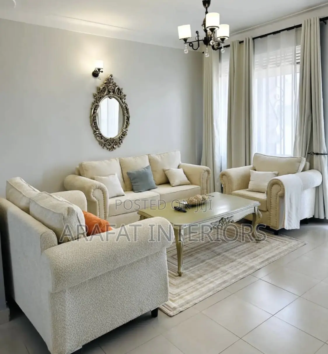 This Serene Living Room Blends Modern