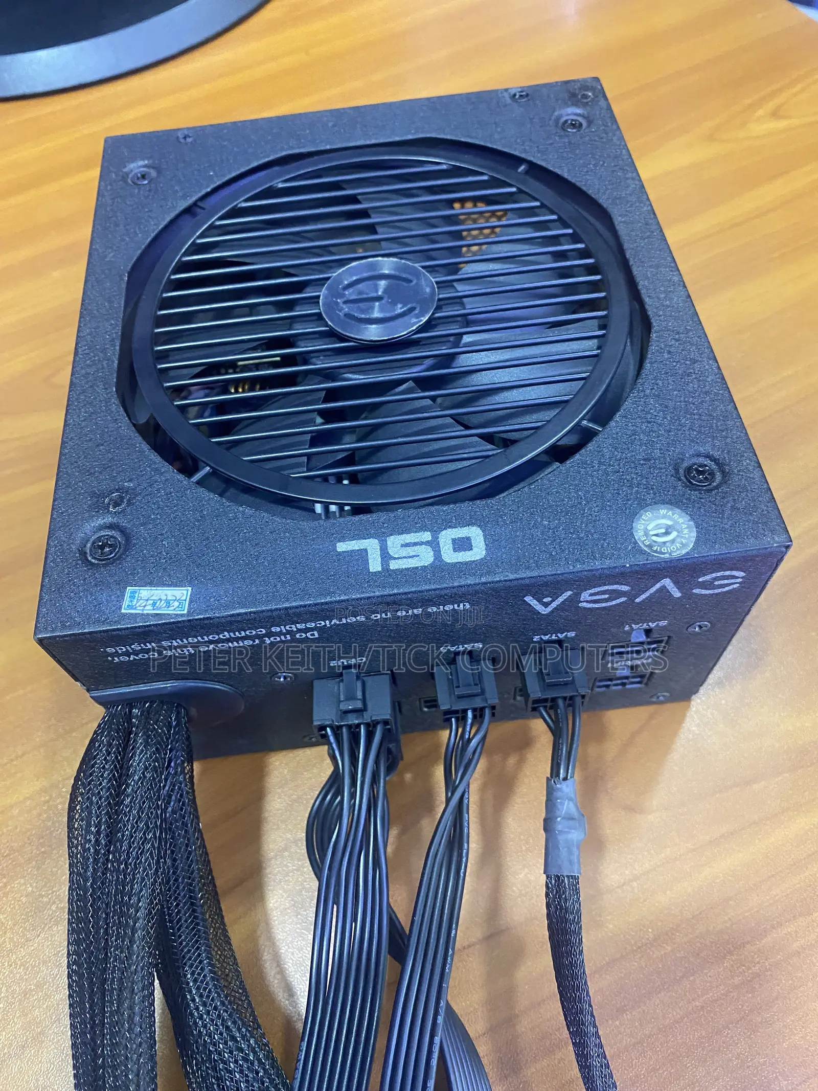 Original Evga 750-Watt Power Supply Unit, 80 Plus Bronze Efficiency