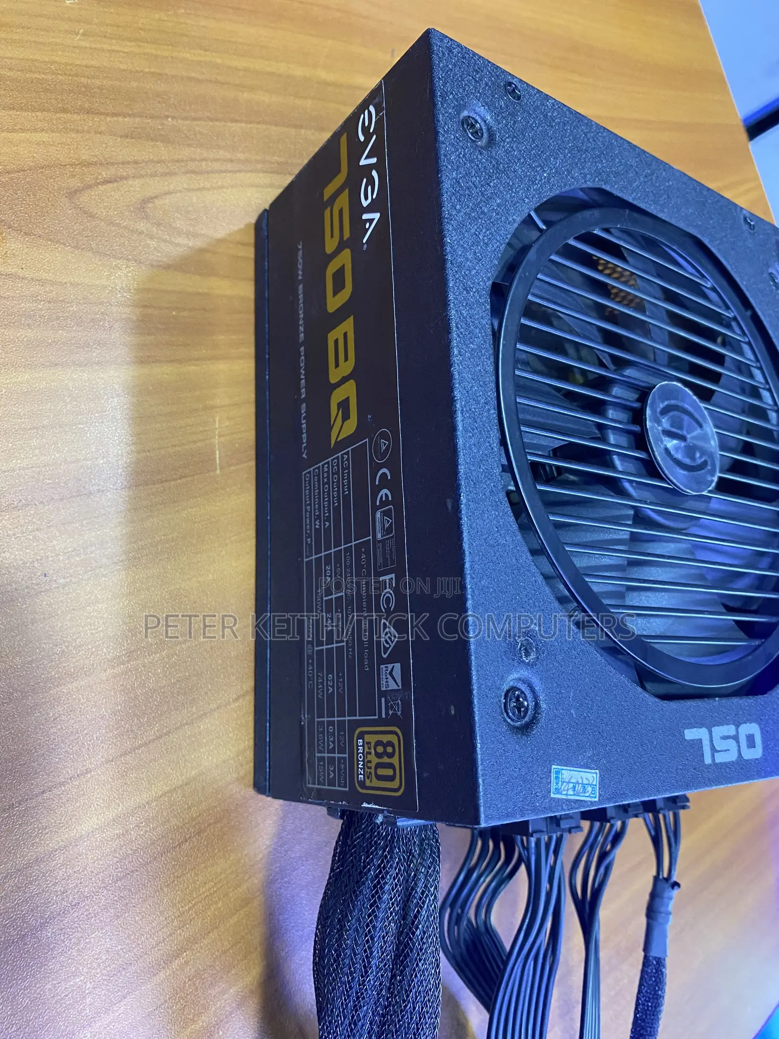Original Evga 750-Watt Power Supply Unit, 80 Plus Bronze Efficiency