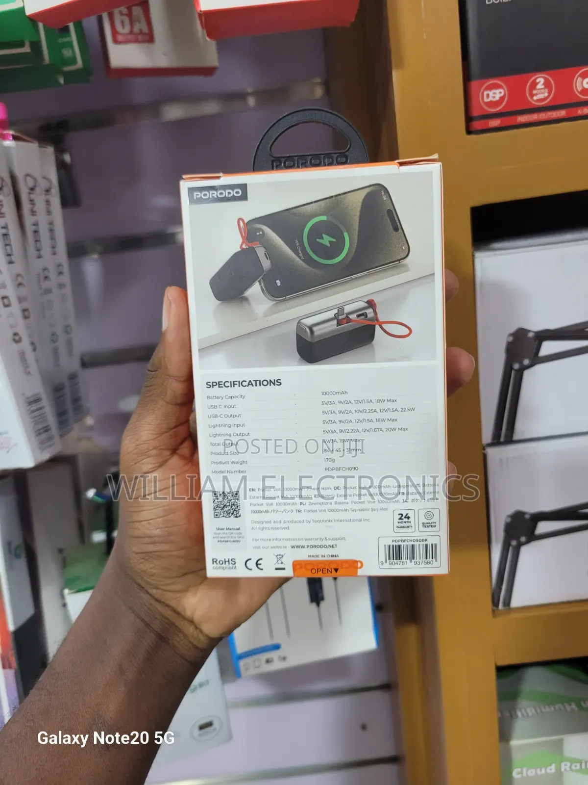 Porodo Pocket Volt /10000mah Powerbank