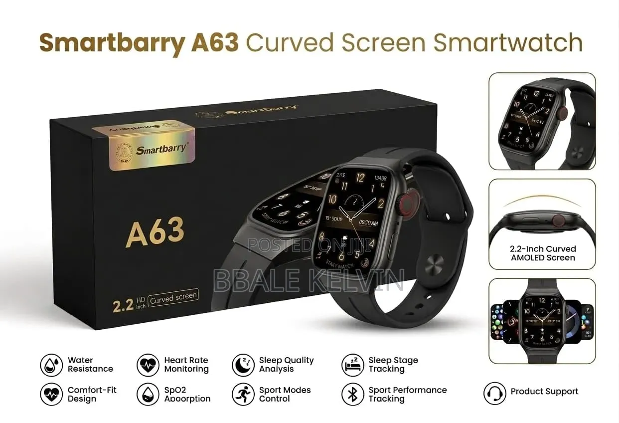 Smartbarry A63 Smart Watch 2.2inch Curved Screen
