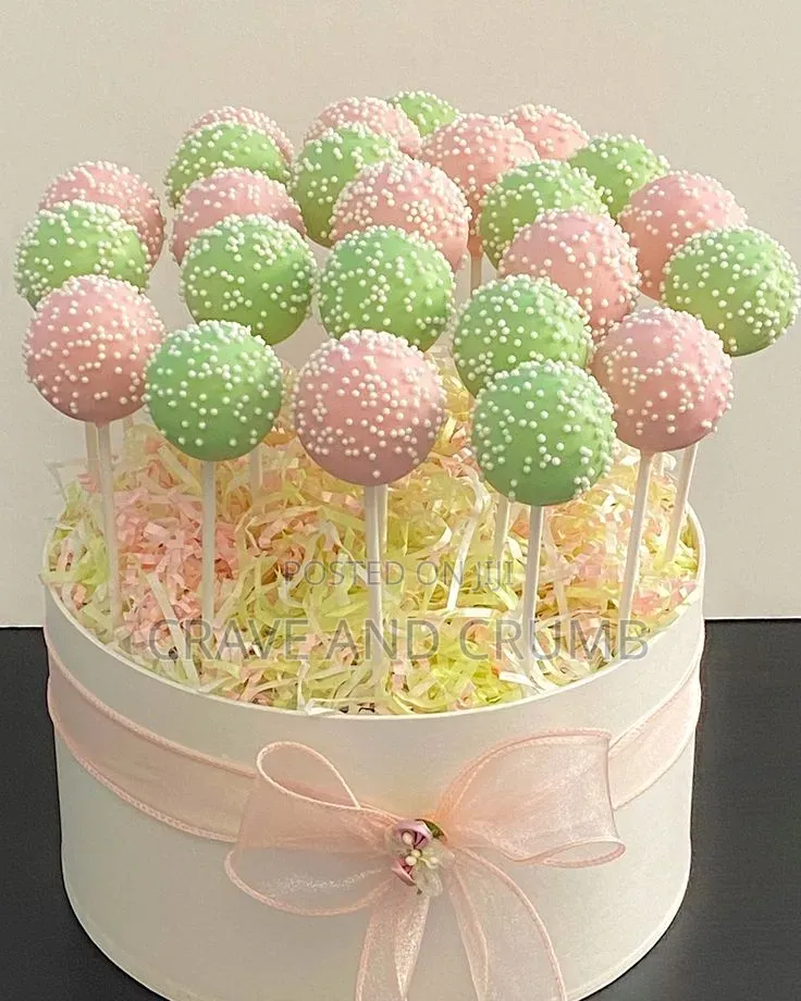 Cake. Pops in Circular Form
