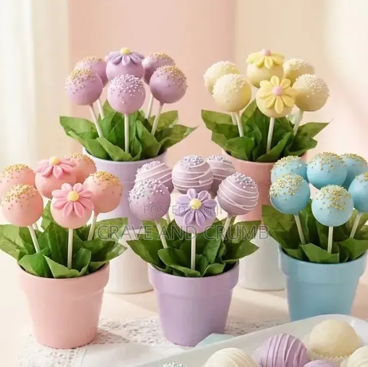 Cake. Pops in Circular Form