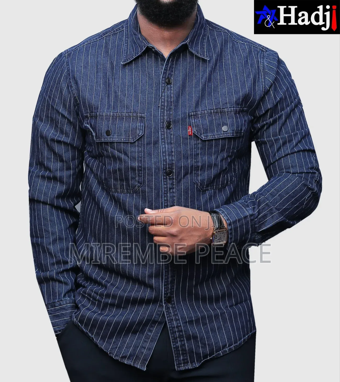 Double Pockets Denim Shirts