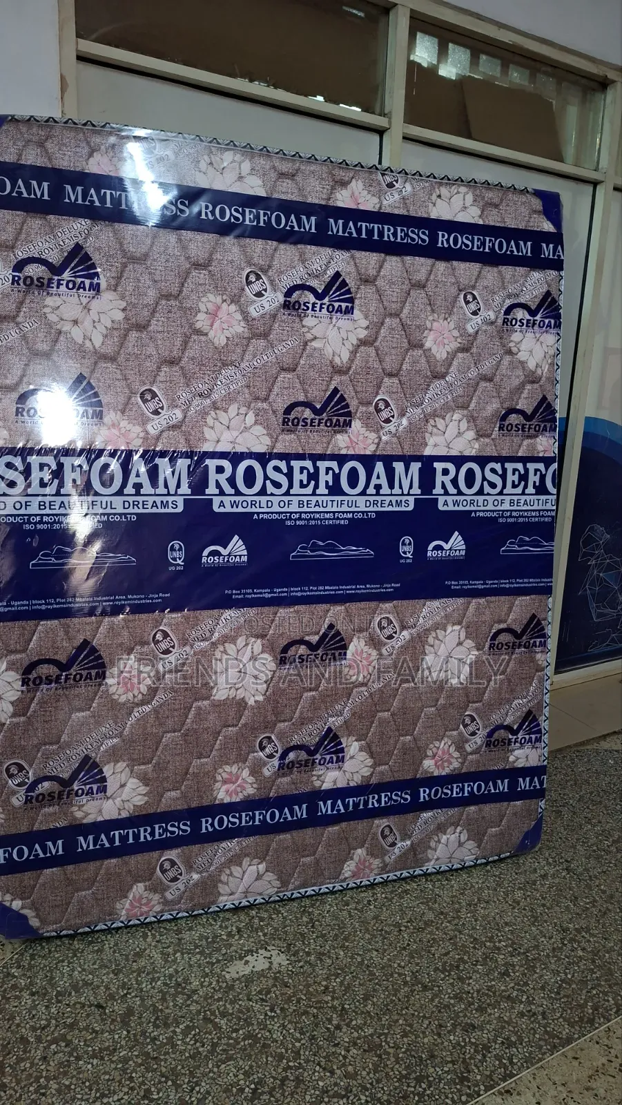 Quilted Premium Rose 6*6*6.Inches