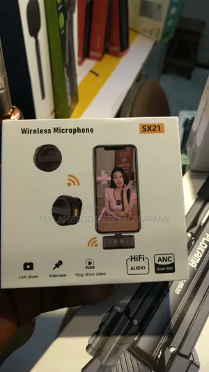 2in1 Wireless Dual Mic Setup for Crystal Clear Mobile Recording