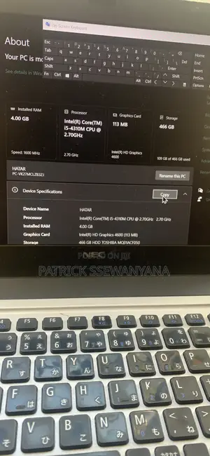 Laptop NEC N22G 4GB Intel Core i5 HDD 500GB