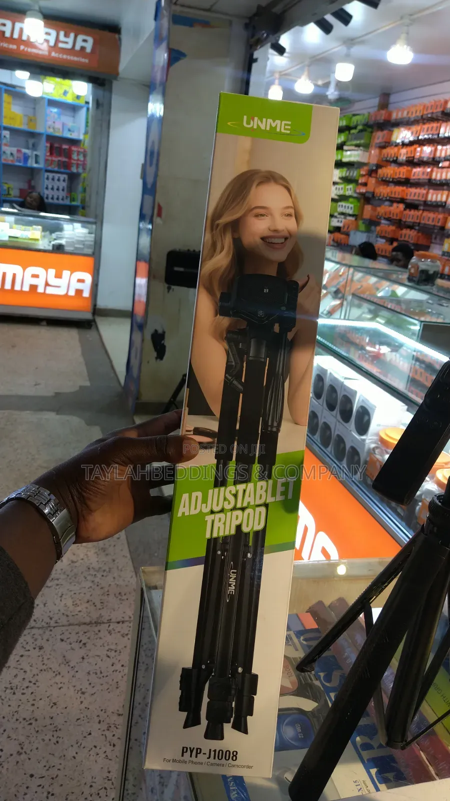 Professional Camera Mobile Tripod Adjustable Height Metal Construction