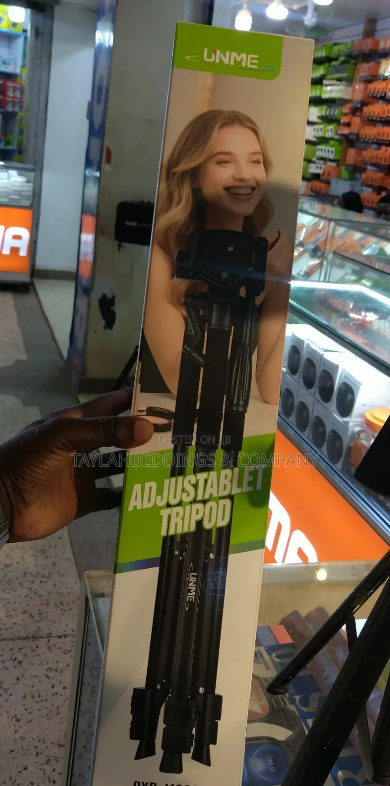 Professional Camera Mobile Tripod Adjustable Height Metal Construction