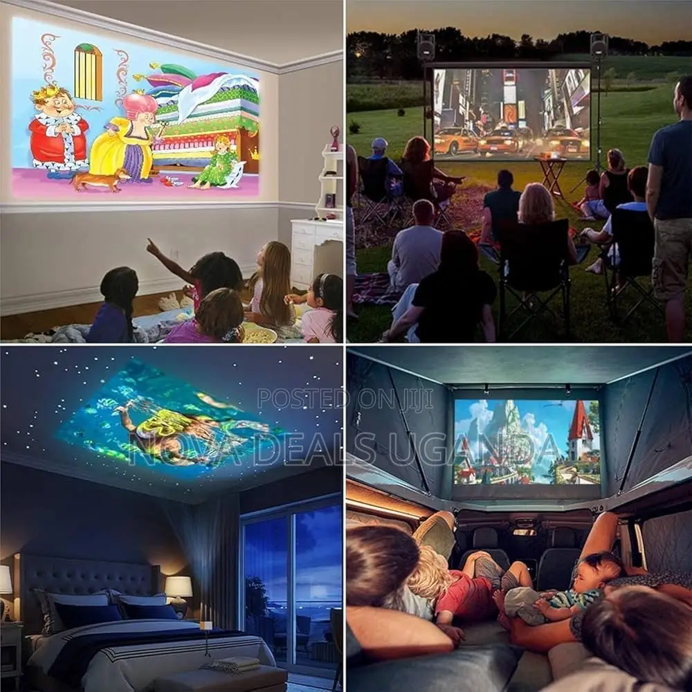 Mini Led Projector 1080p Hd, Portable Home Cinema Theatre With Hdmi