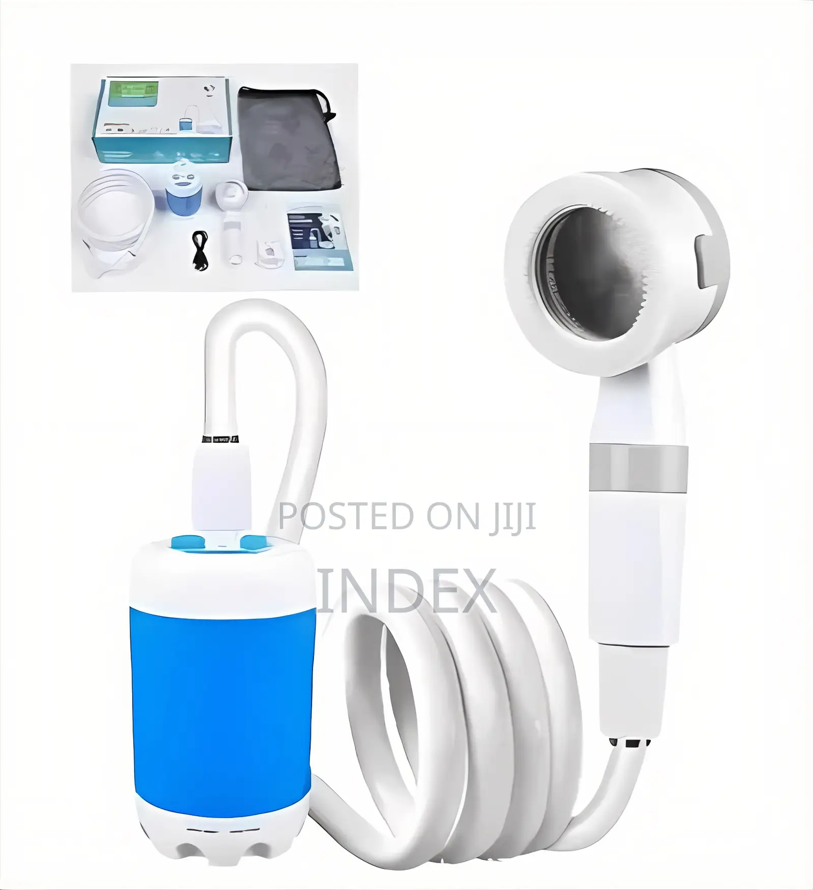 Rechargeable Portable Camping Shower Pump–Outdoor Shower Head Sprayer