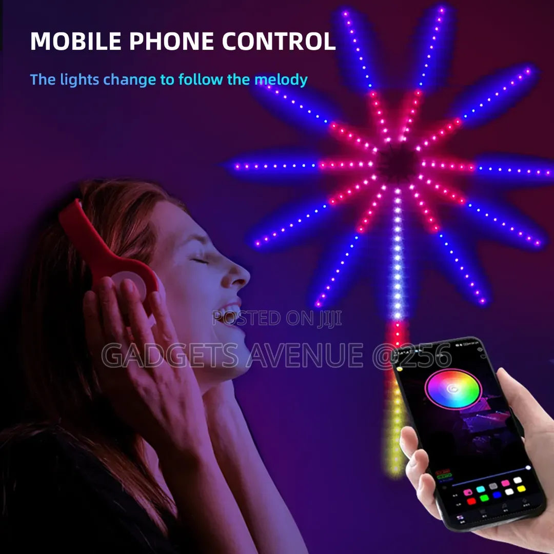 App Smart Control Ic Led RGB Fireworks Light