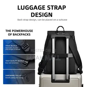 Rubber Backpack With Luggage Strap