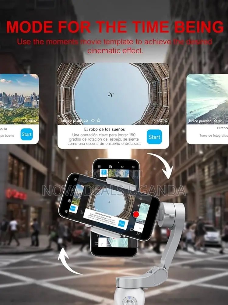 Smart Phone Stabilizer Portable Foldable 3-axis Rotation For Vlogging