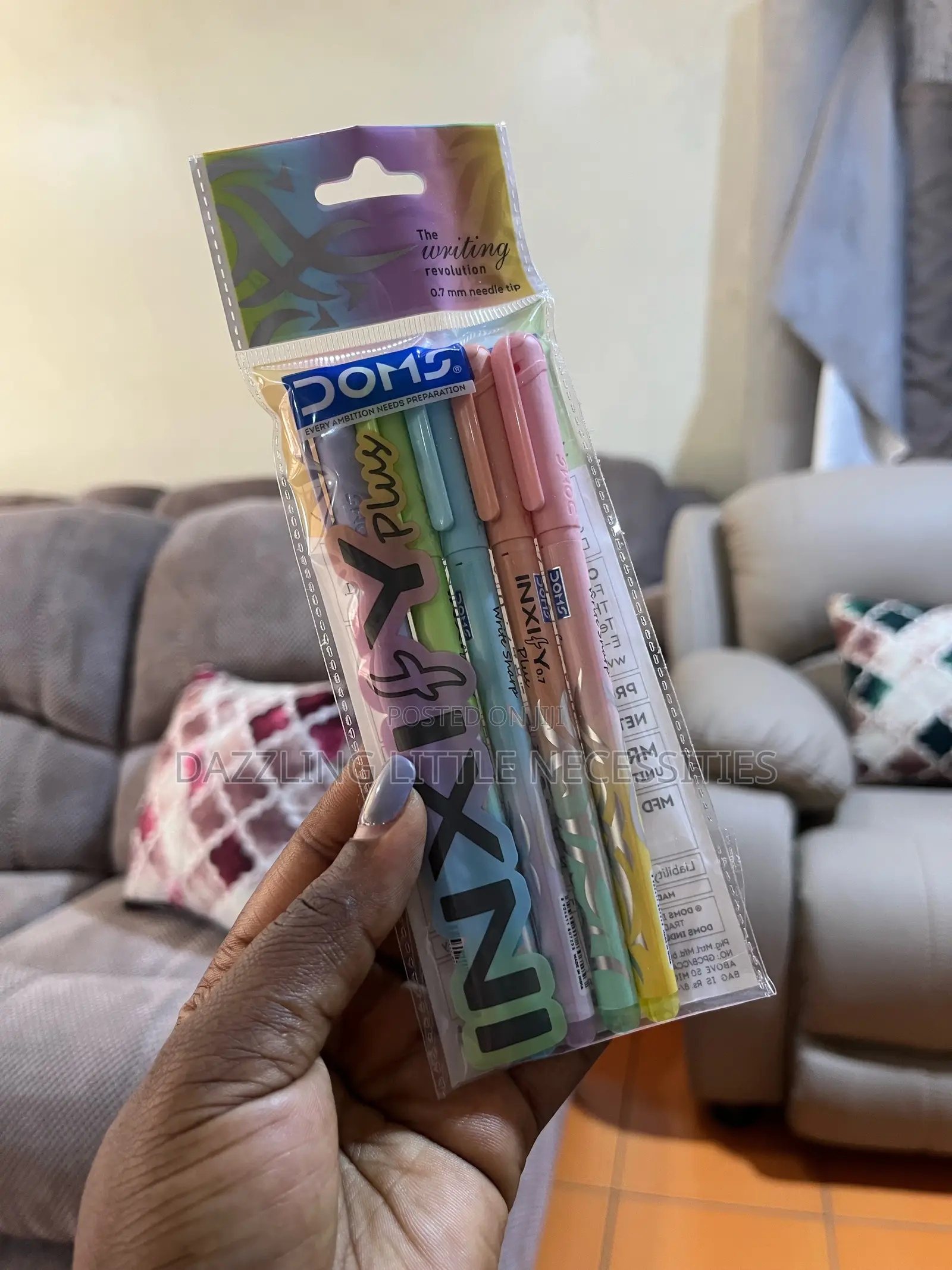 Doms Inxify Plus Blue Ballpoint Pens - Pack of 5