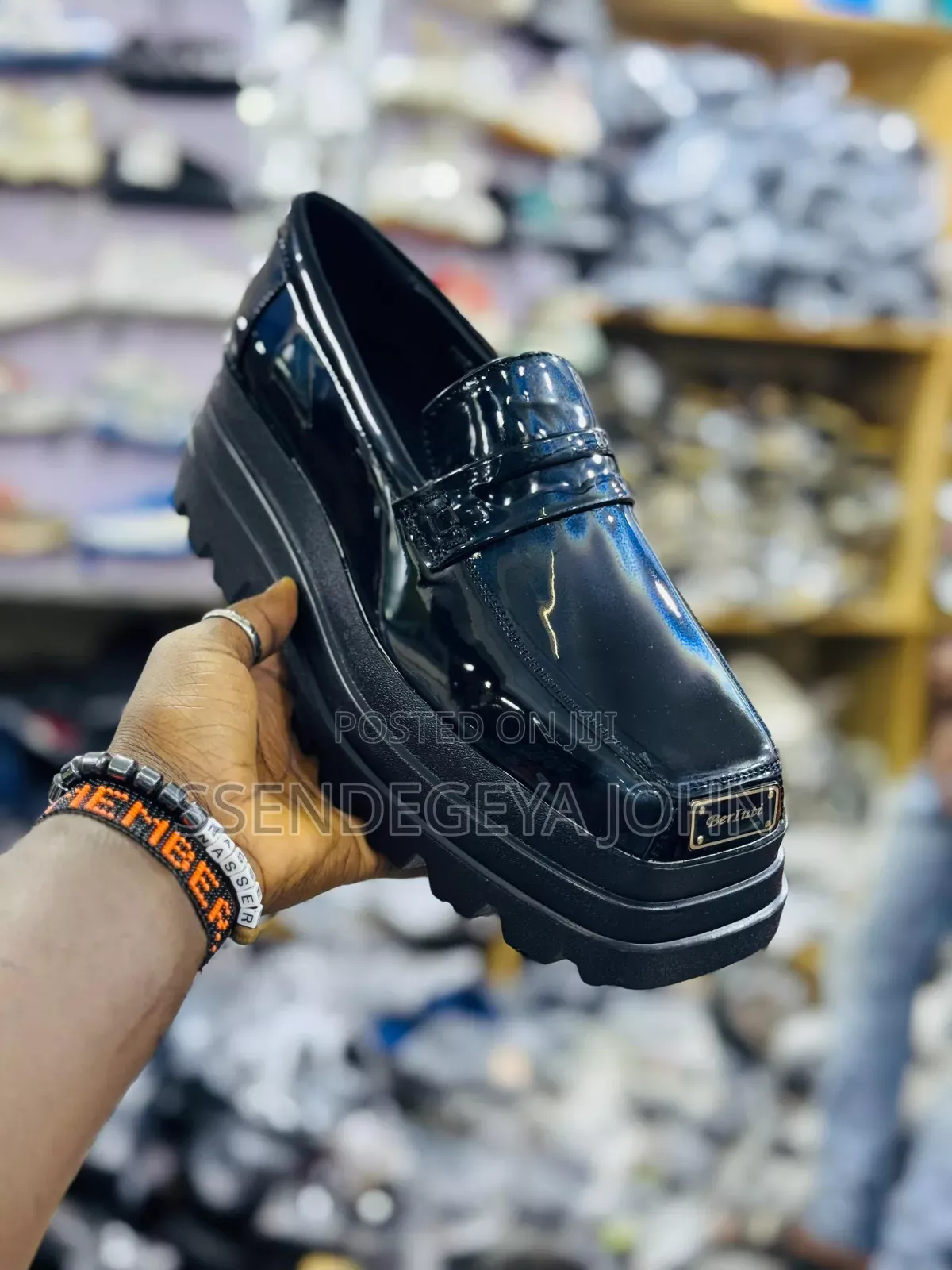 Black Berluti Brand Luxury Loafers