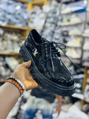 Black Patent Leather Louis Vuitton Derby Shoes