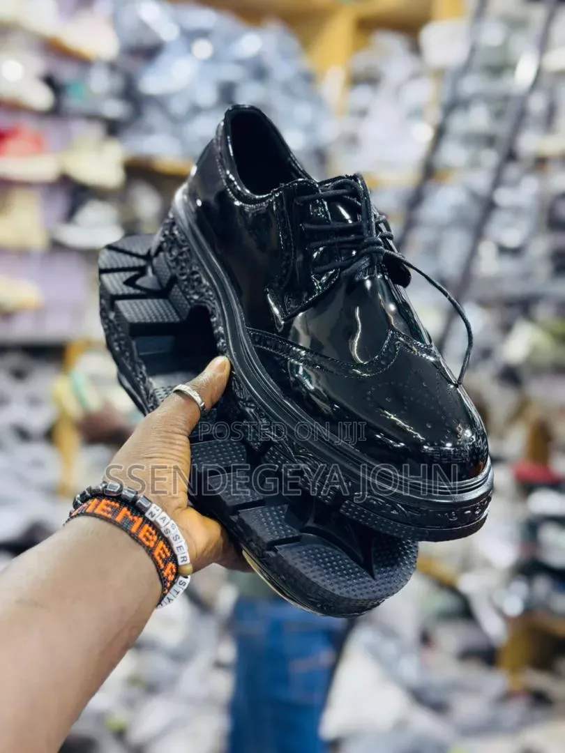 Black Patent Leather Louis Vuitton Derby Shoes