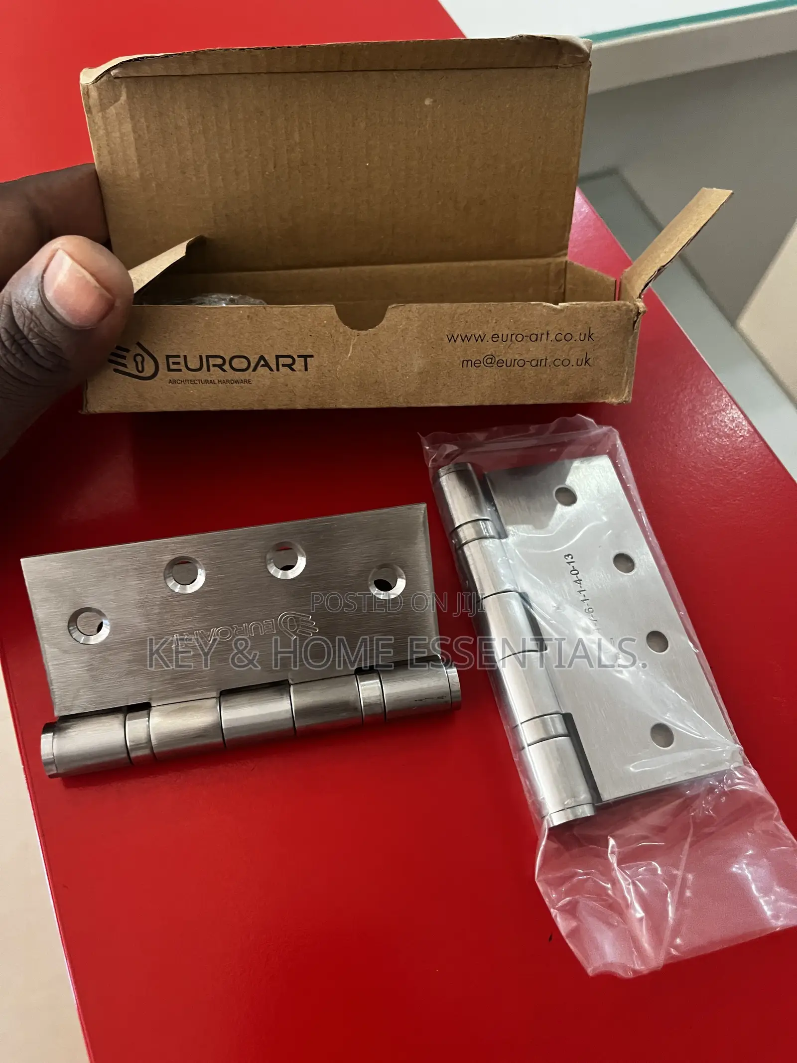 Euroart Stainless Steel Ball Bearing Hinges - 4" Heavy Duty