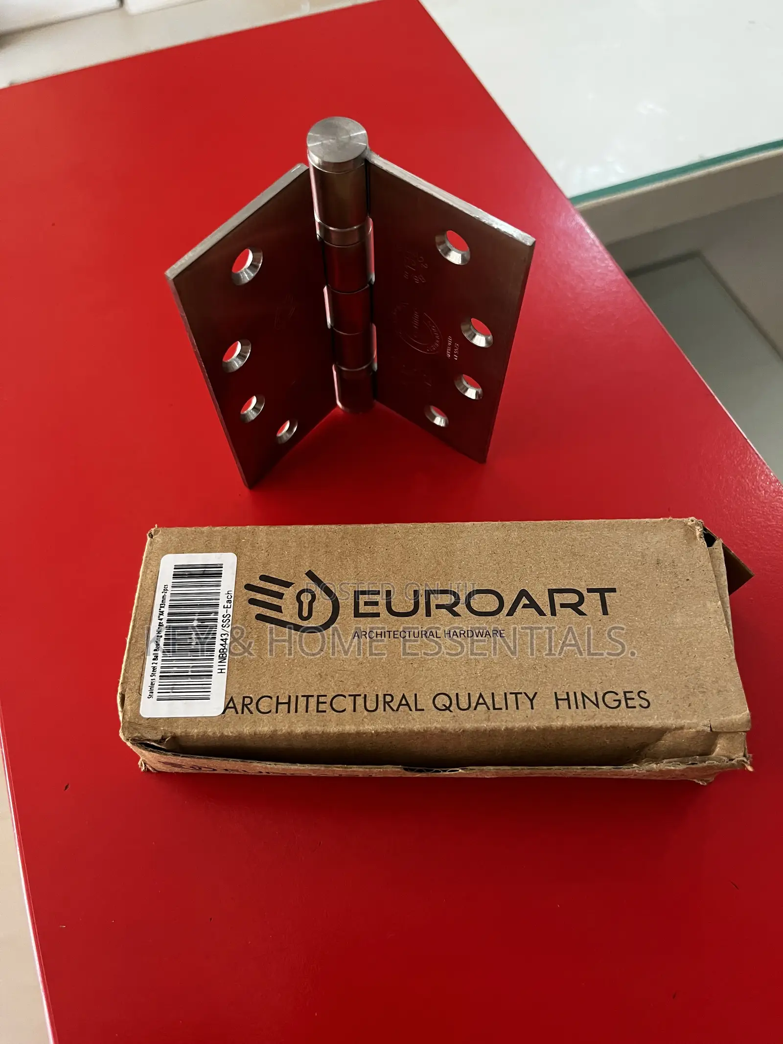Euroart Stainless Steel Ball Bearing Hinges - 4" Heavy Duty