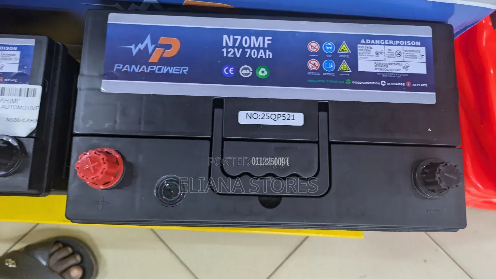 Panapower Automotive Battery 70ah