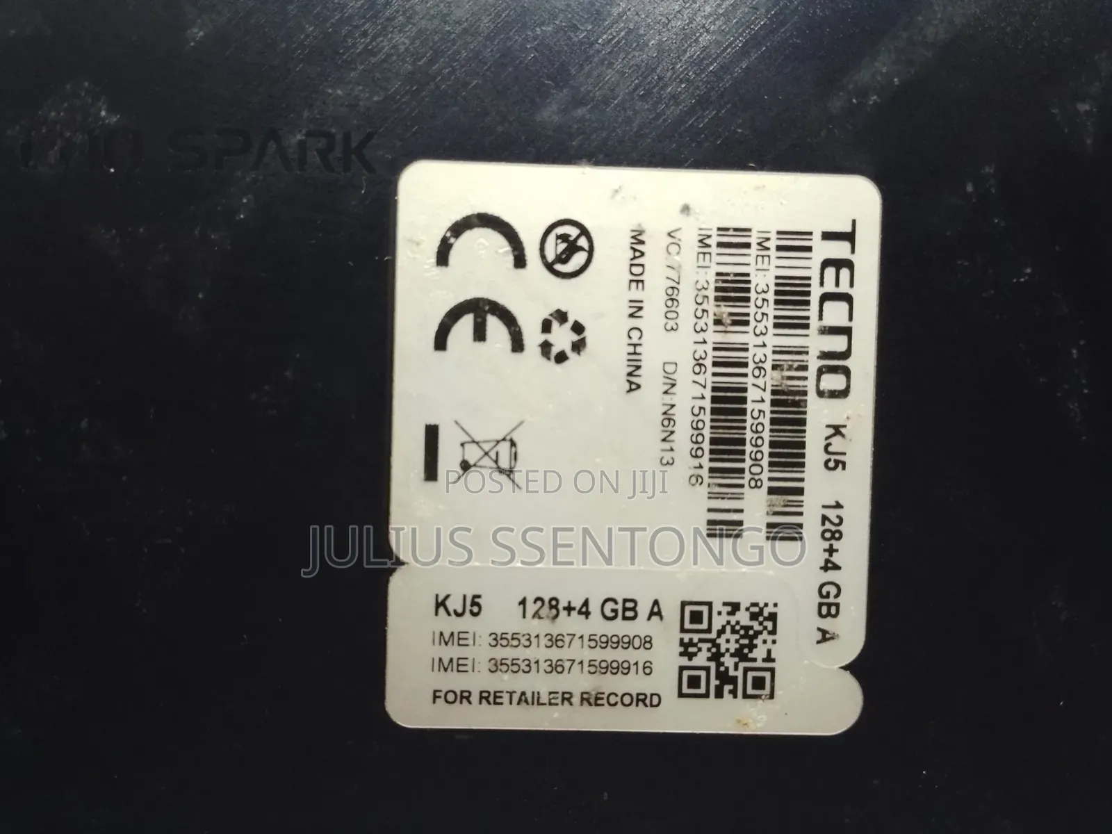 Tecno Spark 20 128 GB Black