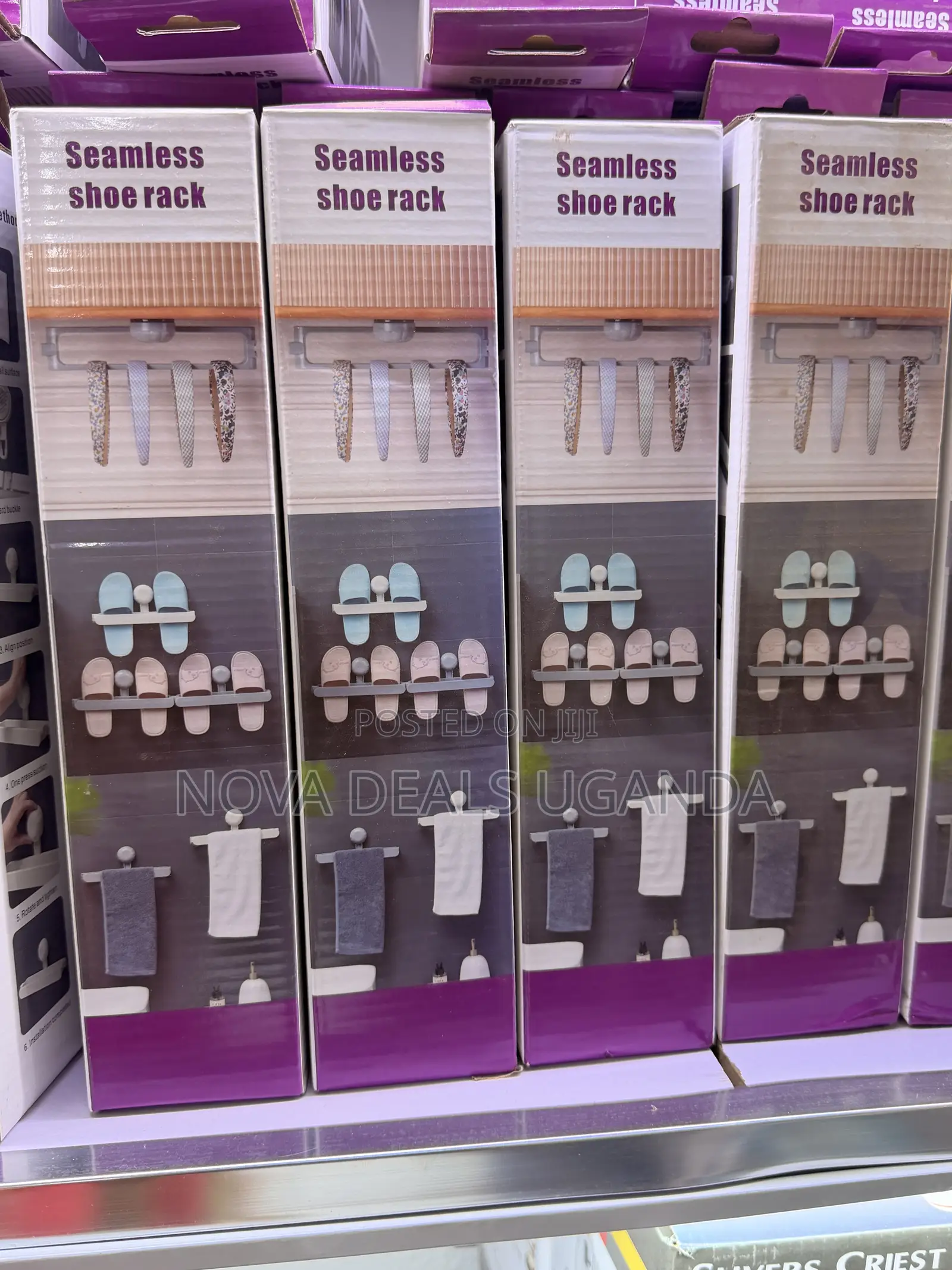 Seamless Wall-Mounted Adhensive Shoe Rack