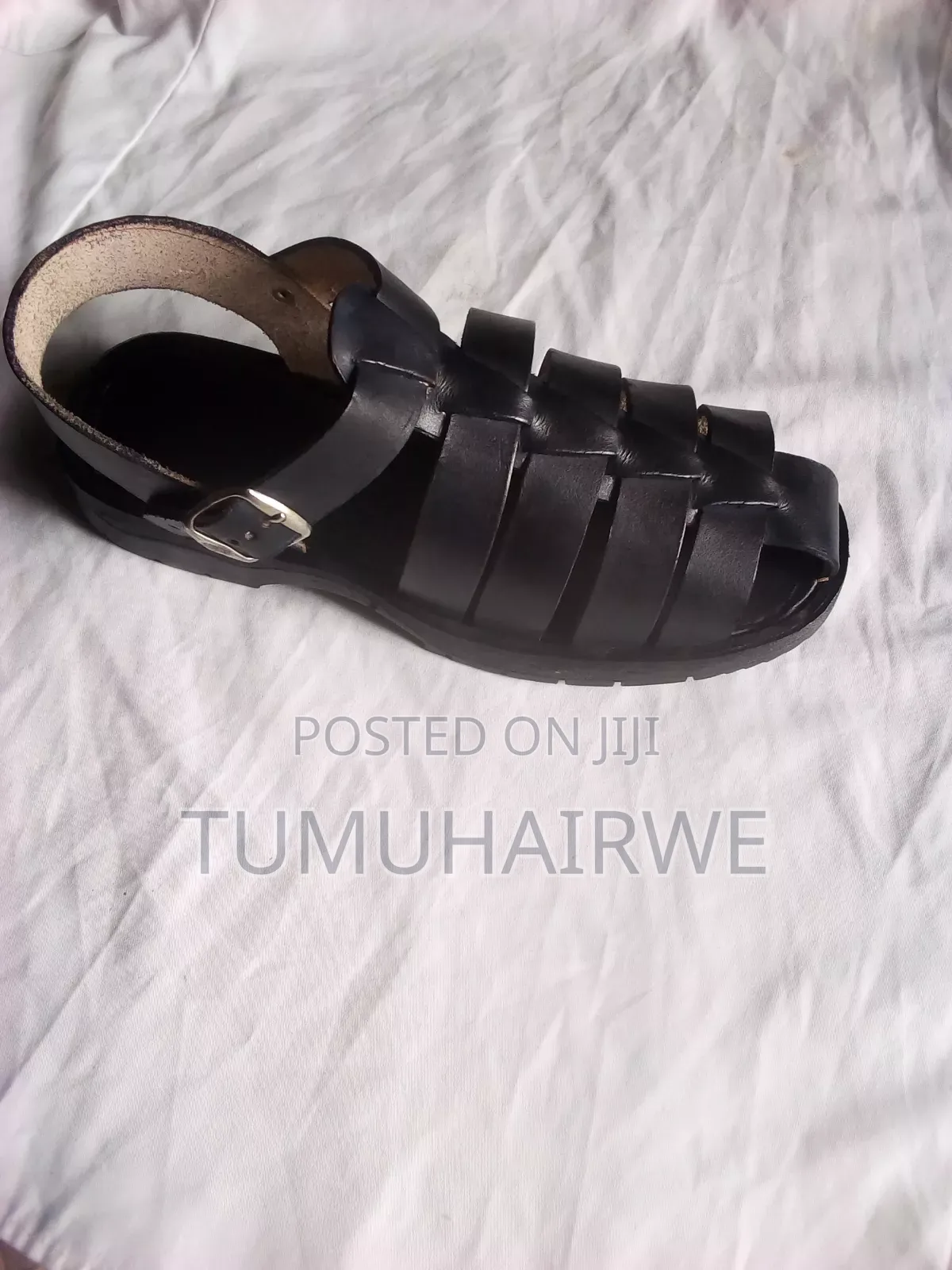 Men's Leather Flats Sandals